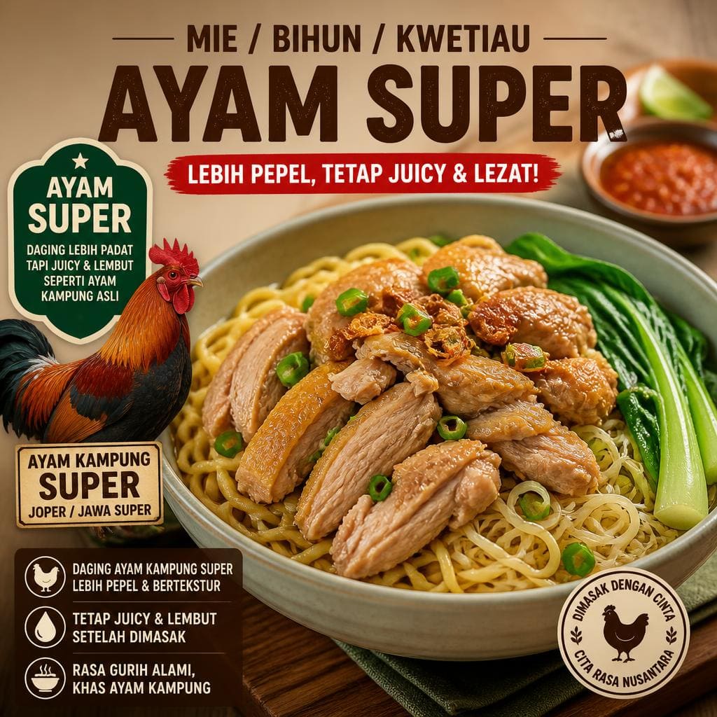Ayam Super dari kategori mie bihun kwetiau ayam Gopek House